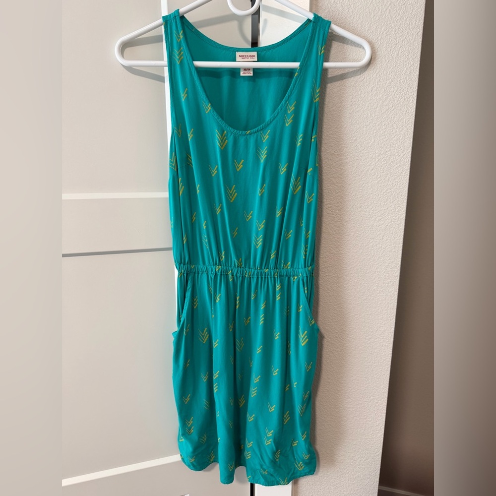 Mossimo Supply Co. Teal Dress with pockets XS